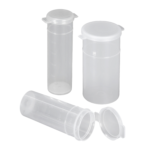 Tube with snap-on lid graduated PP 50 ml